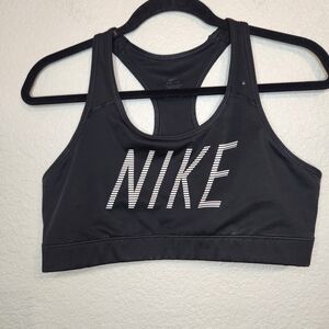 Nike Bra Victory Compression Sports Bra Racerback Dri-Fit Black Size XL